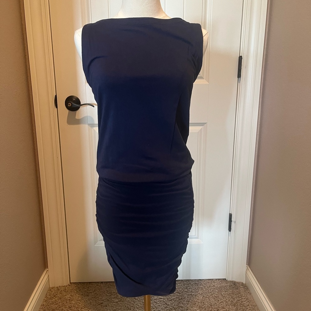 Athleta Navy Midi Dress